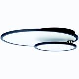 NADGRADNA STROP. SVETILKA BILITY 1X36W, ČRN ROB, EASY DIM, OKROGLA