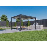 BIOKLIMATSKA PERGOLA BELLANO 3.035 X 4.035 M TEMNO SIVA
