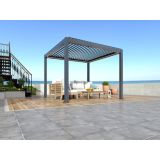 BIOKLIMATSKA PERGOLA BELLANO 3 X 3 M TEMNO SIVA