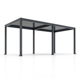 BIOKLIMATSKA PERGOLA BELLANO 3 X 6 M TEMNO SIVA
