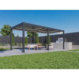 BIOKLIMATSKA PERGOLA BELLANO 3 X 6 M TEMNO SIVA