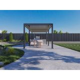 BIOKLIMATSKA PERGOLA BELLANO 3 X 6 M TEMNO SIVA