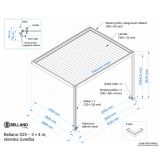 BIOKLIMATSKA PERGOLA BELLANO MOTORIZIRANA 4X3 M - STENSKA