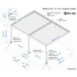 BIOKLIMATSKA PERGOLA BELLANO MOTORIZIRANA 6X4 M - STENSKA
