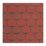 BITUMENSKA SKODLA TEGOLA CANADESE RDEČA CRACOVIA 008 PREMIUM OBLIKA BOBROVCA