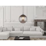 VISEČA SVETILKA BLAMA 1XE27 ČRNA / DIMLJENO STEKLO