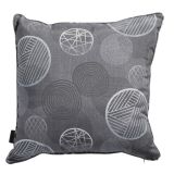 BLAZINA MADISON DEKORATIVNA 50X50 CM TEMNO SIVA, VZOREC KROG