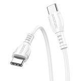 BOROFONE PODATKOVNI KABEL BX51 (FAST CHARGE) 3,0A 60W VHOD TYPE-C NA TYPE-C 1M, BEL