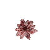 OKRASEK ZA JELKO HOUSE OF SEASONS BOŽIČNA ZVEZDA 20 CM PROSOJNA RDEČA