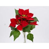 UMETNO CVETJE DAR BOŽIČNA ZVEZDA ŠOPEK RDEČ