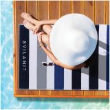 BRISAČA SVILANIT PLAŽNA BLUE STAR,100X180 MODRA/BELA