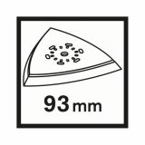 PRIBOR ZA VEČNAM. ORODJA BOSCH BRUSNA PLOŠČA DELTA QUICK CHANGE 93 MM