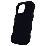 BUBBLE SILIKONSKI OVITEK ZA IPHONE 16 PLUS - ČRN