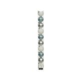 BUNKA IZ UMETNE MASE DECORIS BELA/MODRA/SREBRNA V TUBI 10/1 FI 6 CM