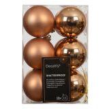 BUNKA IZ UMETNE MASE DECORIS FI 6 CM, RJAVA, 12/1 SIJOČA/MAT