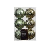 BUNKA IZ UMETNE MASE DECORIS FI 8 CM, ROŽMARIN ZELENA VZOREC, 6/1