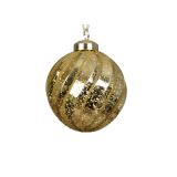 BUNKA IZ UMETNE MASE DECORIS FI 8 CM, ZLATA/BEŽ VZOREC, SORTIRANO