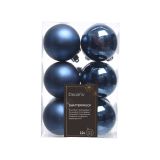 BUNKA IZ UMETNE MASE DECORIS MODRE BARVE SIJOČA/MAT 12/1 FI 6 CM