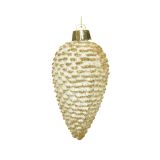 BUNKA IZ UMETNE MASE DECORIS STORŽ, 8 CM, BELO ZLAT 6/1