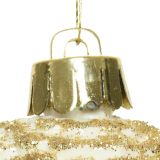 BUNKA IZ UMETNE MASE DECORIS STORŽ, 8 CM, BELO ZLAT 6/1