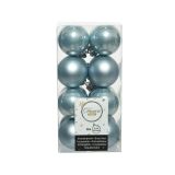 BUNKA IZ UMETNE MASE DECORIS SVETLO MODRA MAT/SIJOČA 16/1 FI 4 CM