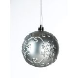 BUNKA IZ UMETNE MASE GLOSSTYLE DEKOR 8 CM SREBRNA SORTIRANO