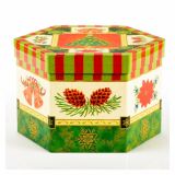 PVC BUNKA GLOSSTYLE BUNKE V ŠKATLI 14 KOSOV 5 CM 7 POSUTIH, 7 GLADKIH