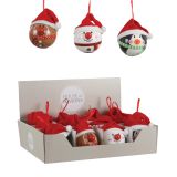 OKRASEK ZA JELKO BUNKICA S KAPICO 8 CM LED SORTIRANO