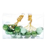 PVC BUNKA GLOSSTYLE BUNKICE NA ŽICI 2 CM 2/1 ZELENE