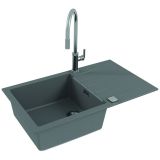 GRANITAL POMIVALNO KORITO ALVEUS CADIT 40, G89 CONCRETE 860X500 MM