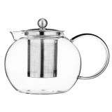 POSODA ZA TOPLE NAPITKE GALICIJA ČAJNIK STEKLO/NERJAVEČE JEKLO MERLIN 1L