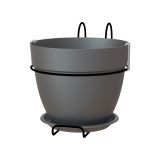 PE ZUNANJI LONEC CAPRI CAMPANA BALKONSKI SET ANTRACIT 20CM