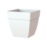 PE ZUNANJI LONEC CAPRI KVADRATEN BEL 40 CM