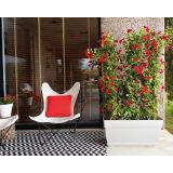 PE ZUNANJI LONEC CAPRI XL BEL 80X40CM