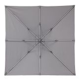 SENČNIK NATERIAL SRED. SONO II LED 290X290 RJAV, ALU, 250G