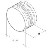 CEV ZA NAPO SICCABO SPOJKA NOT.CEVI ZA NAPO PVC 150 MM