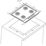 PLINSKA KUHALNA PLOŠČA CANDY CHW6BRWW