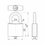CILINDRIČNA OBEŠANKA TITAN 842/35