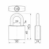 CILINDRIČNA OBEŠANKA TITAN 842/50