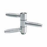 CILINDRIČNA SPONA HETTICH DIY 16 MM, TRODELNA, POCINKANA, V ZAVOJE JE 2 KOS