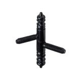 CILINDRIČNA SPONA HETTICH DIY FI 9X66 MM,  DEKORATIVNA, ČRNA, V ZAVOJU STA 2 KOSA