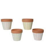 SVEČA DECORIS CITRONELA V KERAM. LONCU 11.5X11 CM