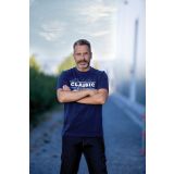 MAJICA ALBATROS CLASSIC T-SHIRT ŠT. S MODRA S POTISKOM