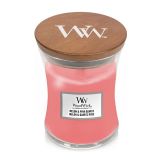 DIŠEČA SVEČA WOODWICK CLASSIC MEDIUM MELON & PINK QUARTZ