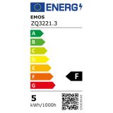 LED ŽARNICA E14 EMOS CLS SVEČKA 5W E14 NW PAK/3