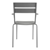 KOVINSKI STOL LESLI DA VINCI, NAKLADALEN, SIVI