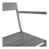 KOVINSKI STOL LESLI DA VINCI, NAKLADALEN, SIVI