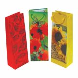 DARILNA VREČKA RED KLASIKA Z VRVICO STEKLENICA 123X78X362 MM