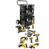 8-DELNI AKUMULATORSKI SET S KOVČKI & VOZIČKOM DEWALT DCK892M4