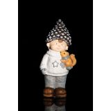 PRAZNIČNA FIGURA GLOSSTYLE DEČEK STORŽEK Z VEVERICO 43 CM